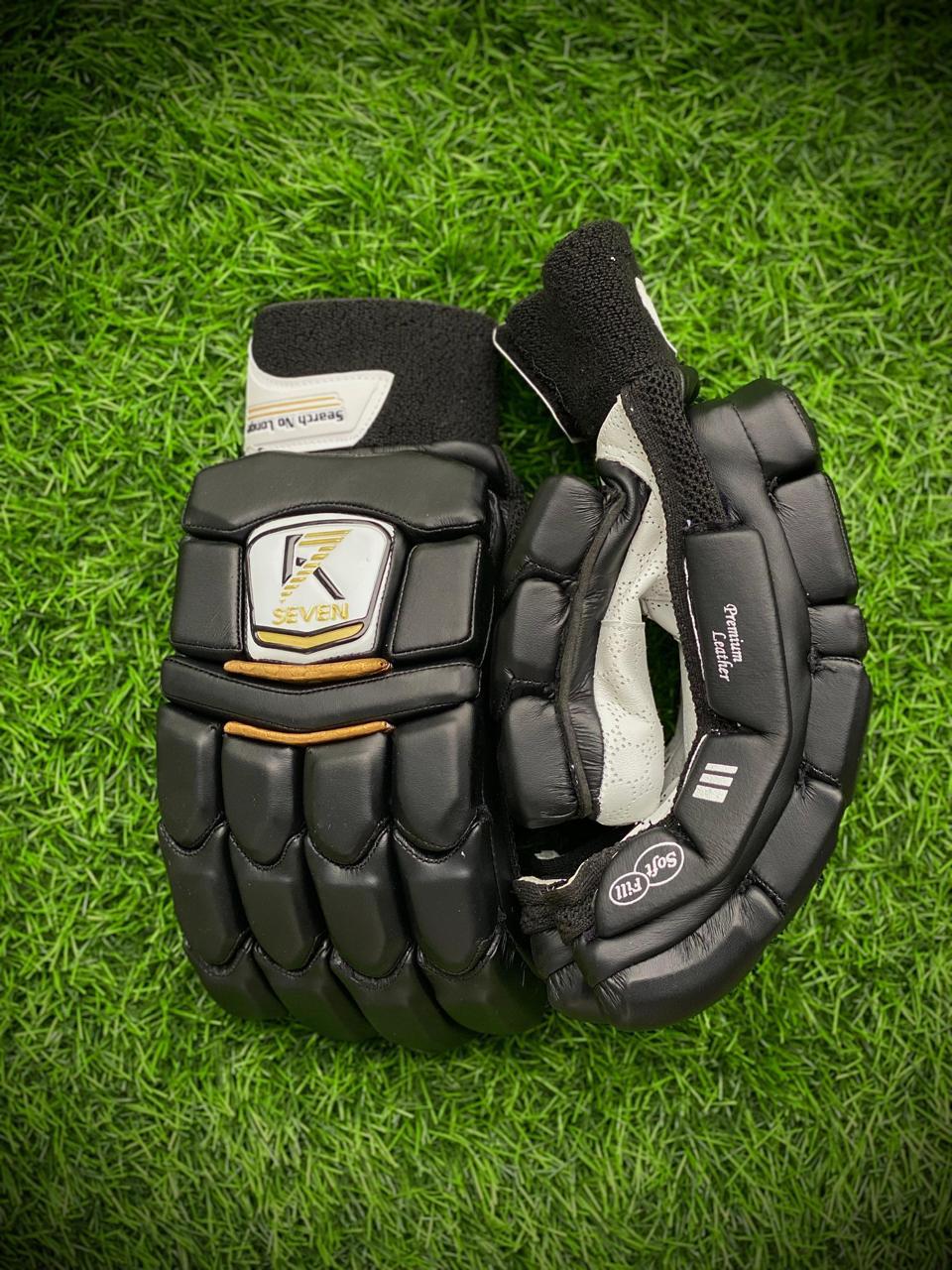 R7 NEW LIMITED EDITION BLACK BATTING GLOVES